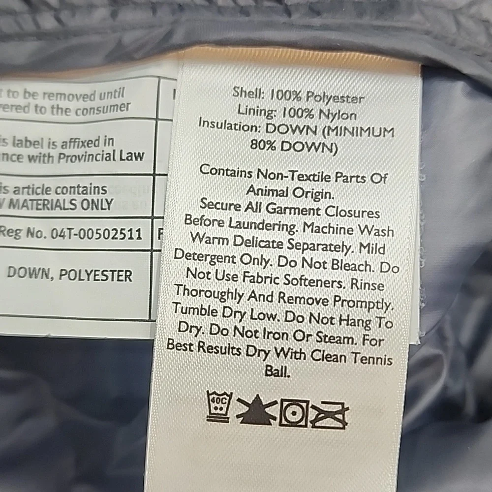 Eddie Bauer Gray Packable Down Puffer Coat XL - Picture 6 of 6